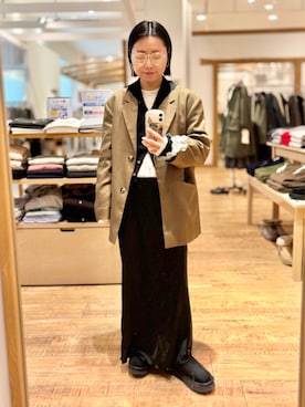 「アイテム（テーラードジャケット）」を使った、Akihooooo!さん（レディース・153cm）の冬コーディネート