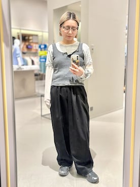 「JEANASIS（ジーナシス）のアイテム（Tシャツ/カットソー）」を使った、Akihooooo!さん（レディース・153cm）の春コーディネート