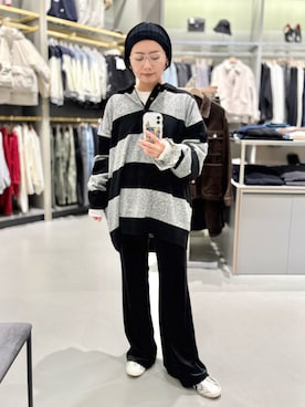 「アイテム（ヘアバンド）」を使った、Akihooooo!さん（レディース・153cm）の秋コーディネート