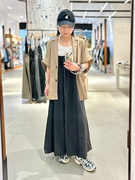 「アイテム（テーラードジャケット）」を使った、Akihooooo!さん（レディース・153cm）の夏コーディネート