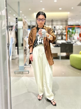 「saloon（サルーン）のアイテム」を使った、Akihooooo!さん（レディース・153cm）の春コーディネート