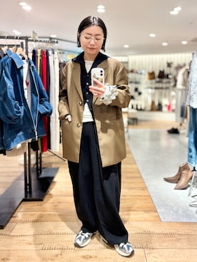 「RAGEBLUE（レイジブルー）のアイテム（ジャケット/アウター）」を使った、Akihooooo!さん（レディース・153cm）の秋コーディネート