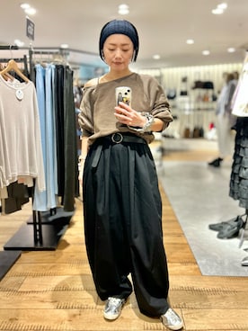 「アイテム（ヘアバンド）」を使った、Akihooooo!さん（レディース・153cm）の秋コーディネート