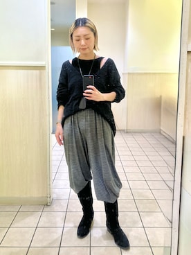 「BAYFLOW（ベイフロー）のアイテム」を使った、Akihooooo!さん（レディース・153cm）の秋コーディネート