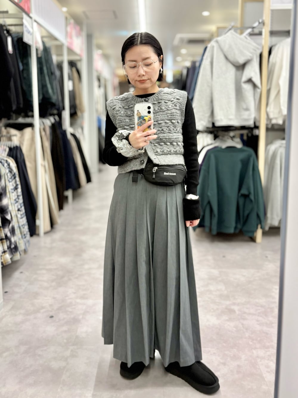 yuw（ユウ）の「マキシプリーツスカート 167716（スカート）」 - WEAR