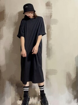 しまむら シマムラ のワンピース ブラック系 を使った人気ファッションコーディネート Wear