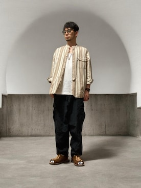 モミヒゲさん（メンズ・175cm）の夏コーディネート