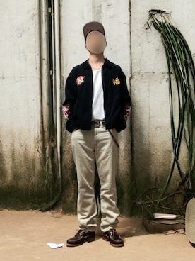 「アイテム（財布/小物）」を使った、モミヒゲさん（メンズ・175cm）の秋コーディネート