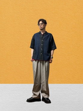 「Danner（ダナー）のアイテム」を使った、モミヒゲさん（メンズ・175cm）の秋コーディネート