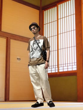 「アイテム（チノパンツ）」を使った、モミヒゲさん（メンズ・175cm）の秋コーディネート