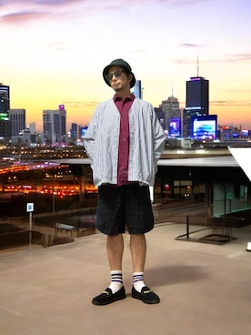 「アイテム（その他）」を使った、モミヒゲさん（メンズ・175cm）の秋コーディネート