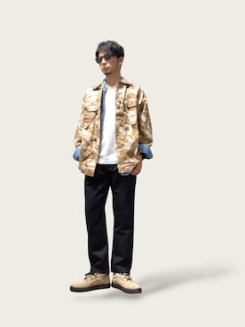 「黒パンツ」｜モミヒゲさん（メンズ・175cm）の春コーディネート
