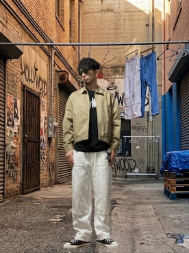 「RED KAP（レッドキャップ）のアイテム」を使った、モミヒゲさん（メンズ・175cm）の春コーディネート