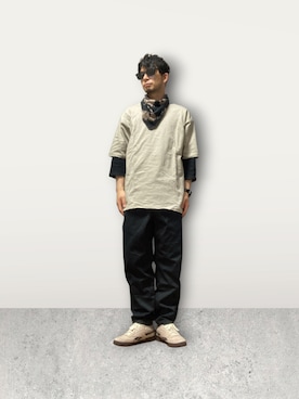 モミヒゲさん（メンズ・175cm）の春コーディネート