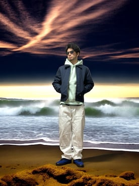 モミヒゲさん(メンズ・175cm)の冬コーディネート