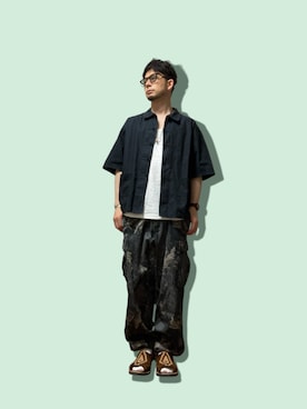 モミヒゲさん（メンズ・175cm）の夏コーディネート