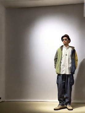 「アイテム（その他）」を使った、モミヒゲさん（メンズ・175cm）の秋コーディネート