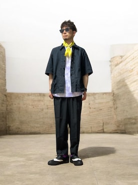 「アイテム（財布/小物）」を使った、モミヒゲさん（メンズ・175cm）の秋コーディネート