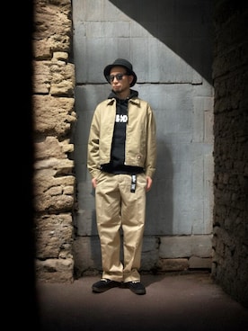 「GRAVIS（グラヴィス）のアイテム」を使った、モミヒゲさん（メンズ・175cm）の冬コーディネート