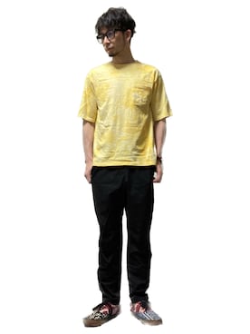 「MANASTASH（マナスタッシュ）のアイテム」を使った、モミヒゲさん（メンズ・175cm）の秋コーディネート