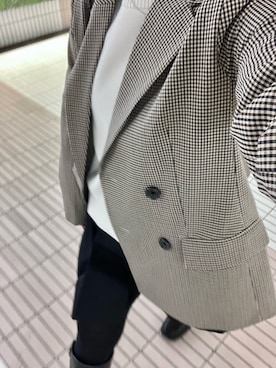 「GU（ジーユー）のアイテム（その他アウター）」を使った、Yuiさん（レディース・155cm）の冬コーディネート