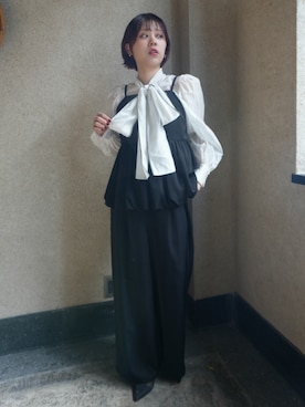 「アイテム（スーツセット）」を使った、KAYAさん（レディース・153cm）の秋コーディネート