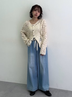 「nissen（ニッセン）のアイテム」を使った、KAYAさん（レディース・153cm）の春コーディネート