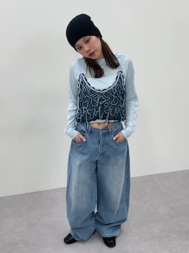 「TTOL（トール）のアイテム」を使った、KAYAさん（レディース・153cm）の春コーディネート