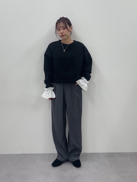 「レギュラー」｜「アイテム（ブーツ）」を使った、KAYAさん（レディース・153cm）の冬コーディネート