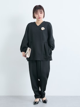 「nissen（ニッセン）のアイテム」を使った、KAYAさん（レディース・153cm）の冬コーディネート