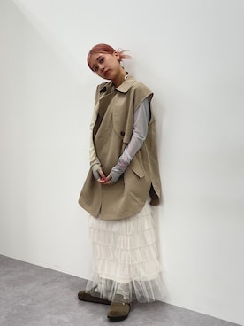 「ハイトーンカラー」｜KAYAさん（レディース・153cm）の秋コーディネート