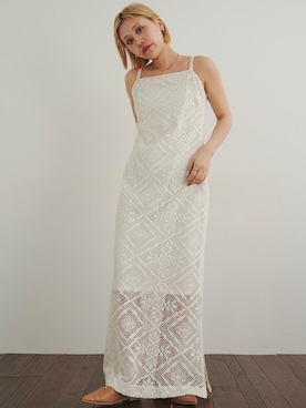 「CHIC STYLE」｜「アイテム（ワンピース/ドレス）」を使った、KAYAさん（レディース・153cm）の春コーディネート