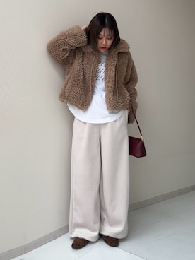 「nissen（ニッセン）のアイテム」を使った、KAYAさん（レディース・153cm）の秋コーディネート