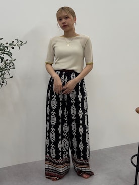 「Soiunique（スワユニーク）のアイテム」を使った、KAYAさん（レディース・153cm）の夏コーディネート