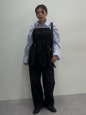 「アイテム（パンツドレス）」を使った、KAYAさん（レディース・153cm）の夏コーディネート