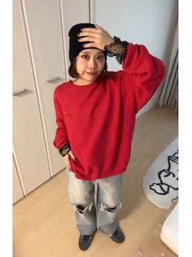 「アイテム（パンツドレス）」を使った、KAYAさん（レディース・153cm）の秋コーディネート