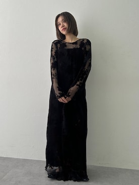 「アイテム（ドレス）」を使った、KAYAさん（レディース・153cm）の夏コーディネート