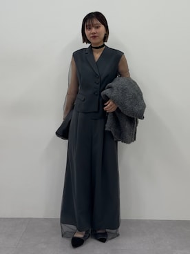 「Callarus（カラルス）のアイテム」を使った、KAYAさん（レディース・153cm）の冬コーディネート