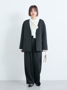 「アイテム（フォーマルスーツ/小物）」を使った、KAYAさん（レディース・153cm）の冬コーディネート