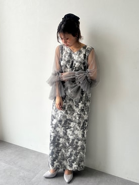 「アイテム（ドレス）」を使った、KAYAさん（レディース・153cm）の秋コーディネート
