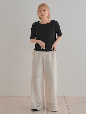 「Soiunique（スワユニーク）のアイテム」を使った、KAYAさん（レディース・153cm）の夏コーディネート