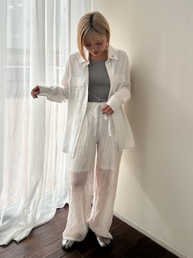 「レディースファッション」｜KAYAさん（レディース・153cm）の春コーディネート