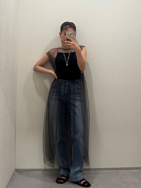 「レギュラー」｜「アイテム（アクセサリー）」を使った、KAYAさん（レディース・153cm）の夏コーディネート