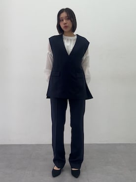 「Callarus（カラルス）のアイテム」を使った、KAYAさん（レディース・153cm）の冬コーディネート