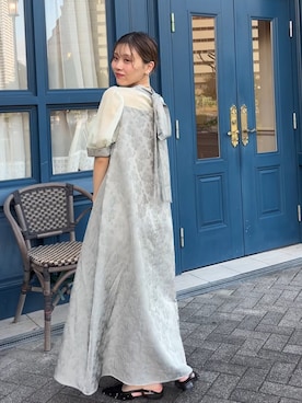 「アイテム（ドレス）」を使った、KAYAさん（レディース・153cm）の秋コーディネート