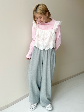 「TTOL（トール）のアイテム」を使った、KAYAさん（レディース・153cm）の春コーディネート