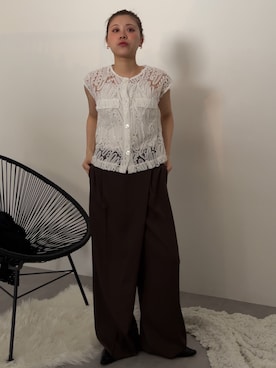 「Callarus（カラルス）のアイテム」を使った、KAYAさん（レディース・153cm）の春コーディネート