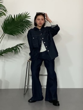 「Maison INNESS（メゾンアイネス）のアイテム」を使った、KAYAさん（レディース・153cm）の春コーディネート