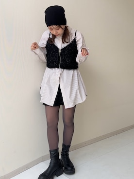 「TTOL（トール）のアイテム」を使った、KAYAさん（レディース・153cm）の春コーディネート