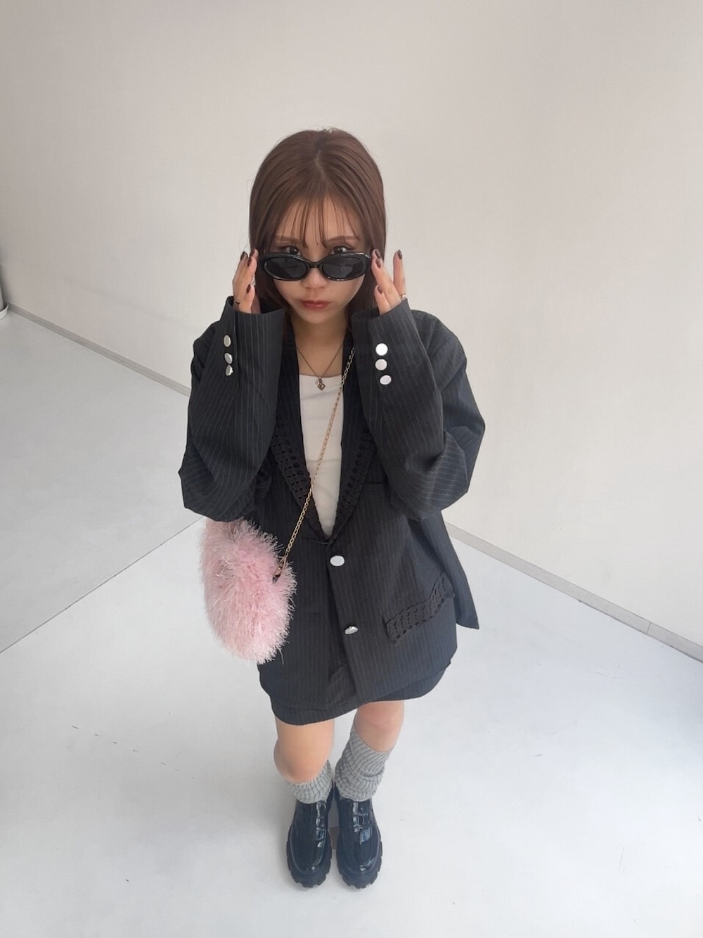 black melt loafer ブラックメルトローファー Y2K モード